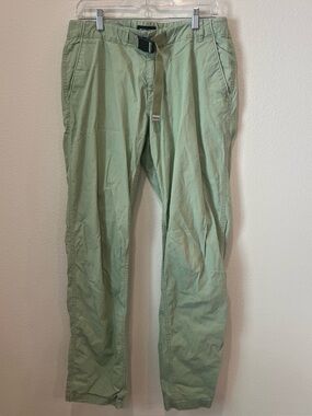 Burton Ridge Pants Mens Size 32 green build in belt Gorpcore outdoors hike
